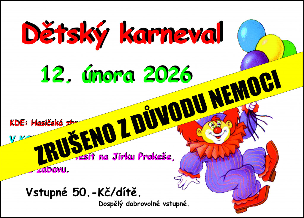 Dětský karneval - ZRUŠEN!!!